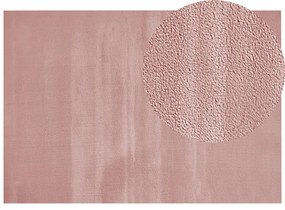 Rózsaszín műnyúlszőrme szőnyeg 160 x 230 cm MIRPUR Beliani