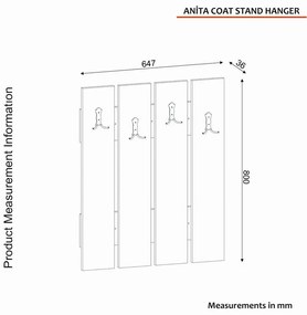 Anita White fali akasztó