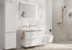 Hansgrohe Tecturis E, karos mosdócsaptelep 110 Fine CoolStart EcoSmart+ hulladékkészlettel, szálcsiszolt bronz, HAN-73023140