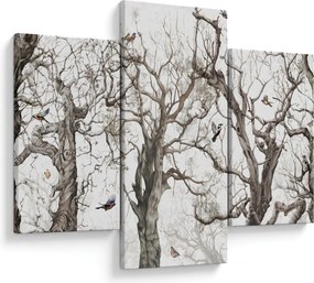 Kép - Erdei minta, rajz (90x60 cm)