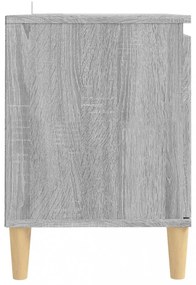 szürke sonoma színű TV-szekrény tömör falábakkal 103,5x35x50 cm