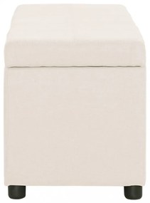 krémszínű poliészter pad tárolórekesszel 116 cm