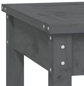szürke tömör fenyőfa kerti pad 109x44x45 cm