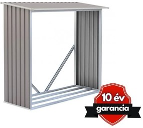 Tüzifa tároló 1,7m3, 182 x 75 cm, szürke, Penta G21