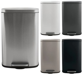 Spirella Soft-close Akira pedálos hulladékgyűjtő 30 l, matt szürkésbarna, 30 l