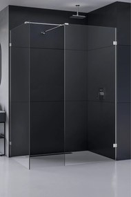 New Trendy Eventa walk-in zuhanykabin 120x90 cm négyszögletes króm fényes/átlátszó üveg EXK-4654