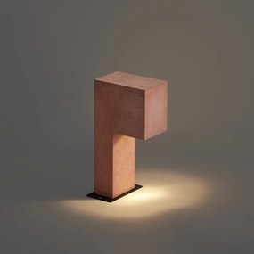 Modern kültéri oszlop terrakotta 35cm IP44 - Pompei