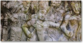 Konyhai panel Kő szobor 100x50 cm Ragasztó