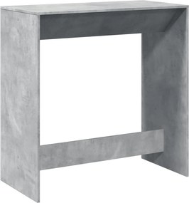 vidaXL betonszürke szerelt fa bárasztal 102 x 50 x 103,5 cm