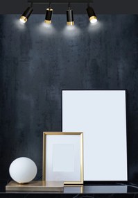 Emibig modern spot lámpa hiro fekete arany emi965/4