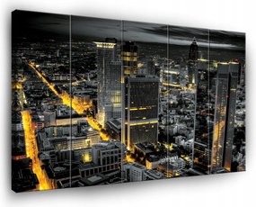 Vászonkép Város Éjszaka New York Vászon Fal 5 Részes Hálószoba 150x100