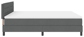 Boxspring Ágy Matrac Mályva Szürke 180x200 cm Szövet