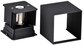 Kültéri fali lámpa KIOTO 1xG9/5W/230V IP44 fekete