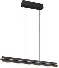 TRIO 346710180 EMERSON Modern Led Függesztett Lámpa Fekete LED IP20