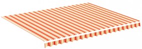 sárga és narancssárga csere napellenző ponyva 4,5 x 3,5 m