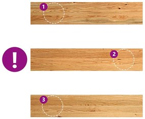 ablakpárkányok 2 db világosbarna 100x20x2 cm tömör fa tölgyfa