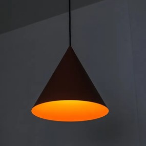 Kábeles függőlámpa ETNA II 1xE27/15W/230V, átmérő 25 cm, narancssárga