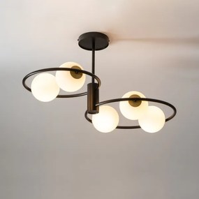 Csillár rúdon AQUA 5xG9/12W/230V fekete