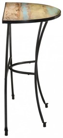 tömör újrahasznosított fa kisasztal 110 x 40 x 77 cm