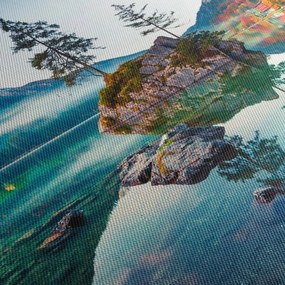 Kép - Lake Hintersee, Bajor - Alpok, Ausztria (70x50 cm)
