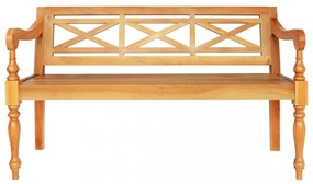 világosbarna tömör mahagóni Batavia pad 123 cm
