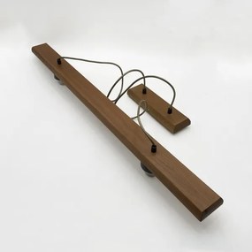 Kábeles függőlámpa AIDA 2xE27/15W/230V átm. 35 cm tölgy/raffia