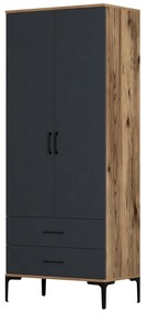 Ruhásszekrény Kiara T (dió + antracit). 1088332