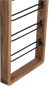 Barna fali bortartó polcos állvány, palackok száma 6 Sorrento – Light &amp; Living