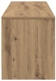 TV szekrény LED-del Kézműves tölgy 140x34x40 cm Szerelt fa