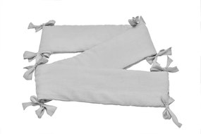 Bellamy Szürke lenes bölcsőágyi rácsvédő STONE GRAY