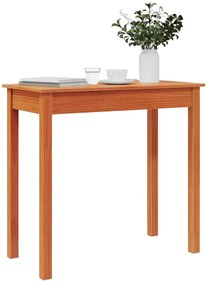 viaszbarna tömör fenyőfa tálalóasztal 80x40x75 cm
