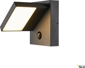 SLV 1002990 ABRIDOR Fali Lámpa Mozgásérzékelővel Antracit LED IP54