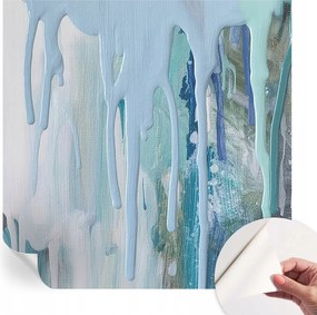 Öntapadós tapéta Falfestmény Prémium Kék zuhatagok 250x250 cm