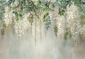 Fotótapéta Levelek Lógó Virágok Hálószoba Nappali Tapéta Flizelina 300x210