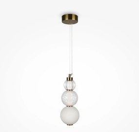 MAYTONI P069PL-L16G3K COLLAR Modern Függesztett Lámpa Átlátszó, Arany LED IP20