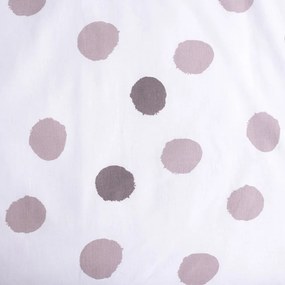 Fehér-szürke pamut gyerek ágyneműhuzat babaágyhoz 100x135 cm Thumper "Dots" – Jerry Fabrics