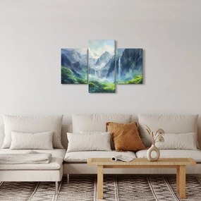 Kép - Vízesések völgye (90x60 cm)