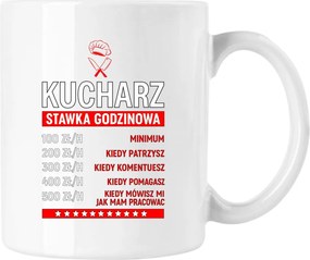 Szakács bögre kulináris vicc fehér 330ml