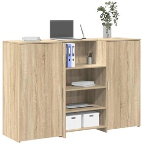 recepciós pult sonoma tölgy 155x50x103,5 cm szerelt fa