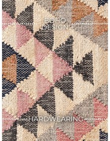 Szürke kézi szövésű juta futószőnyeg 80x200 cm Roya Parsa – Elle Decoration