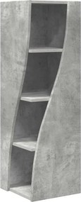 vidaXL Sarokszekrény Beton Szürke 32x32x102cm Faanyag