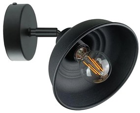 Fali spotlámpa FAUN 1xE27/60W/230V fekete