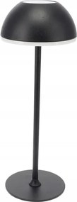 Fém Asztali Lámpa Fekete 30X10X10CM Állítható Fényerővel Akkumulátorral