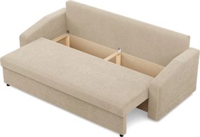 Zeus kanapéágy, kordbársony, bonell töltet, döntött kartámasz, bézs