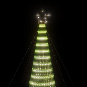 hideg fehér LED karácsonyfa 1544 LED 500 cm
