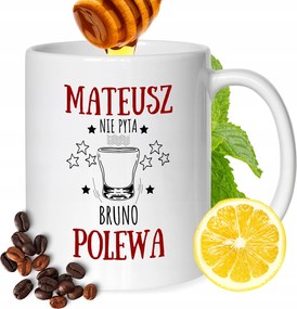 Bögre Máté Barát Férj Nyomtatott Ajándék Fehér 330ml