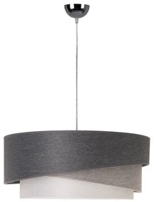 Duolla - Csillár zsinóron KOBO 1xE27/15W/230V átm. 45 cm antracit/szürke/fehér