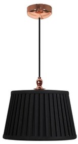 Csillár zsinóron AMORE 1xE27/60W/230V fekete