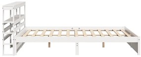 fehér ágykeret fejtámlával matrac nélkül 200x200 cm
