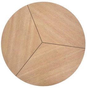 Kávésasztal KARIDA 41x80 cm bézs/fekete